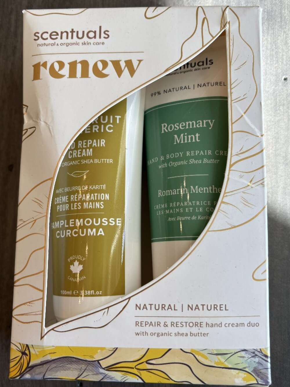 Scentuals Renew 2 pack hand cream. Each are 3.38oz NEW